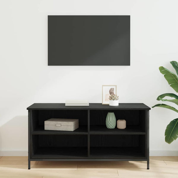 TV-kaappi Musta tammi. 100 x 40 x 50 cm Tekninen puu