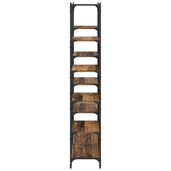 Kirjahylly 9 tasoa 100 x 32 x 170 cm Tekninen puu Vanha puu