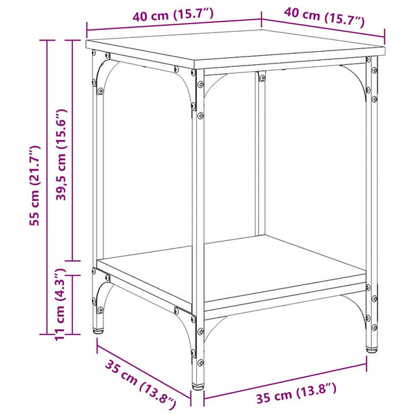 Sohvapöytä Vanha Puu 40 x 40 x 55 cm Tekninen puu