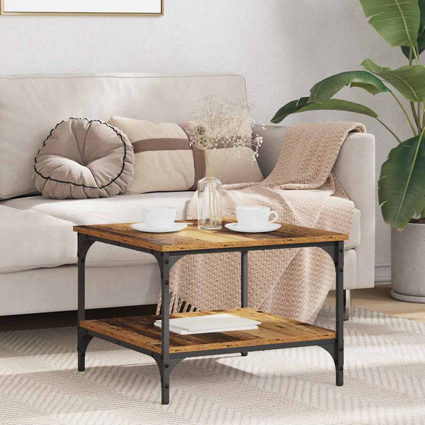 Sohvapöytä Vanha Puu 55 x 55 x 40 cm Tekninen puu