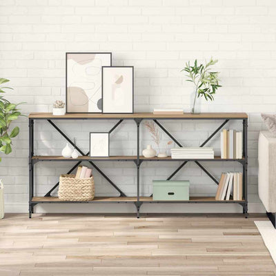 Konsolipöytä hyllyllä Artisan tammi 160 x 30 x 75 cm