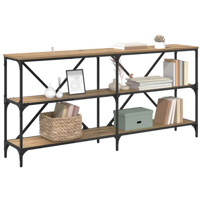 Konsolipöytä hyllyllä Artisan tammi 160 x 30 x 75 cm