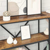 Konsolipöytä hyllyllä Vanha Puu 180 x 30 x 75 cm