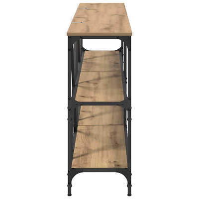 Konsolipöytä hyllyllä Artisan tammi 180 x 30 x 75 cm