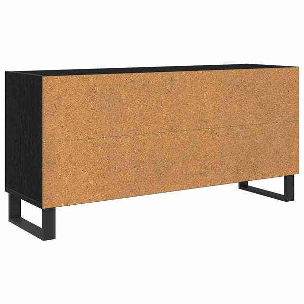 Musta tammi TV-kaappi. Materiaalina Tekninen puu, mitat 103,5 x 30 x 50 cm.