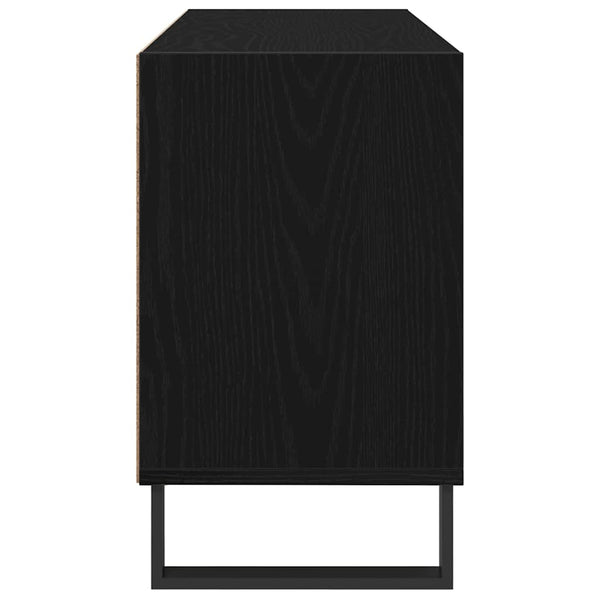 Musta tammi TV-kaappi. Materiaalina Tekninen puu, mitat 103,5 x 30 x 50 cm.