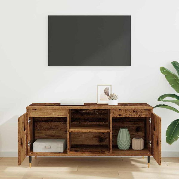 TV-kaappi 104 x 35 x 50 cm Tekninen puu Vanha Puu