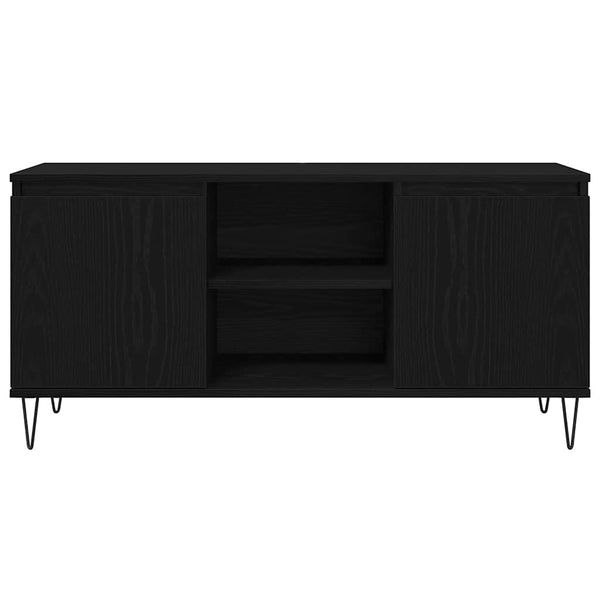 Musta tammi TV-kaappi. 104 x 35 x 50 cm Tekninen puu