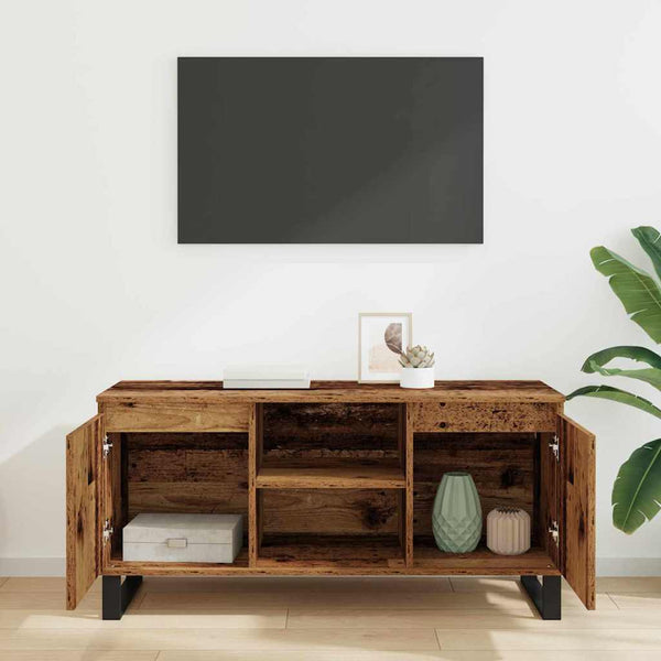 Vanha Puu TV-kaappi 104 x 35 x 50 cm Tekninen puu