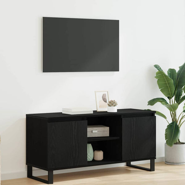TV-kaappi Tekninen puu, Musta tammi. 104 x 35 x 50 cm