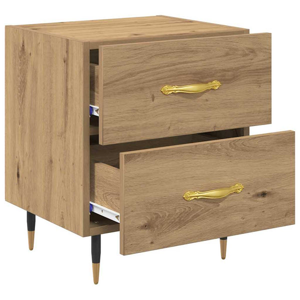 Yöpöytäkaappi 2 pcs artesaani tammi 40 x 35 x 47.5 cm