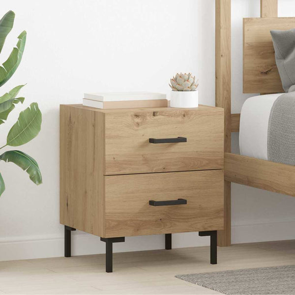 Yöpöytäkaappi 2 pcs Artisan tammi 40 x 35 x 47,5 cm