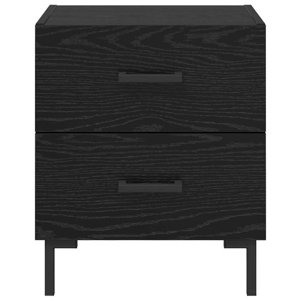 Yöpöytäkaappi 2 pcs Musta tammi. 40 x 35 x 47,5 cm Tekninen puu