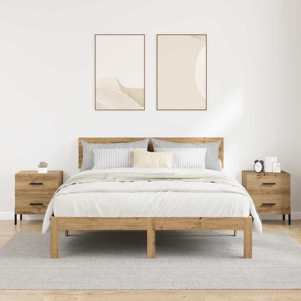 Yöpöytäkaappi 2 pcs artesaani tammi 40 x 35 x 47.5 cm