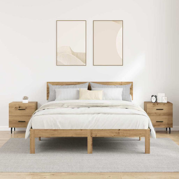 Yöpöytäkaappi 2 pcs artesaani tammi 40 x 35 x 47.5 cm