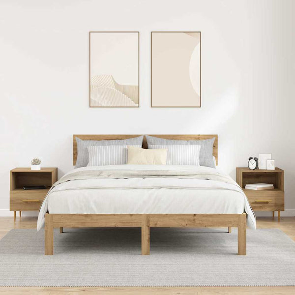 Yöpöytä 2 pcs Ruskea 40 x 35 x 47.5 cm Tekninen puu