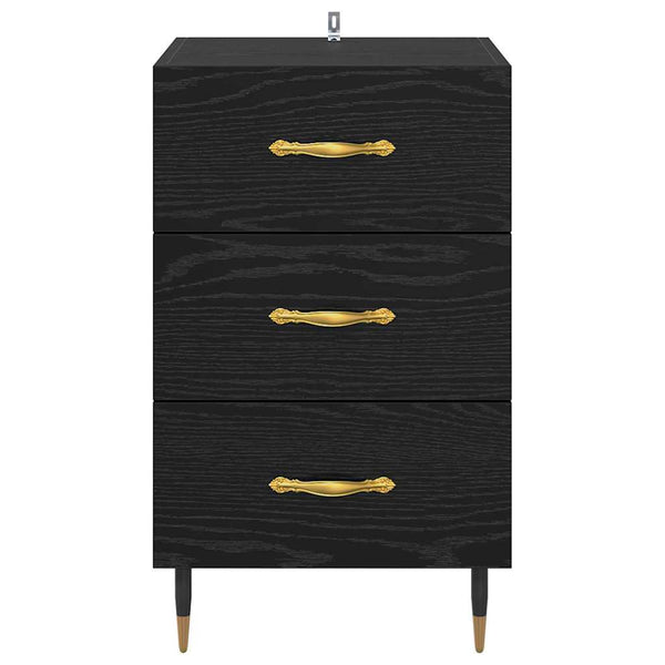 Yöpöytäkaappi Musta tammi. 40 x 40 x 66 cm Tekninen puu