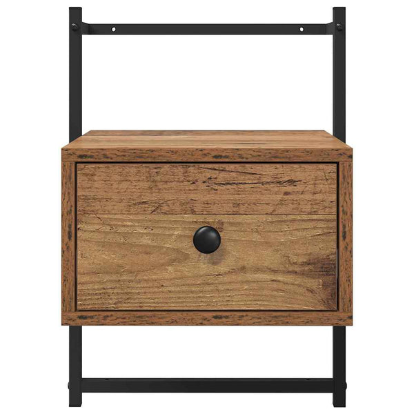 Yöpöytäkaappi 2 pcs Vanha Puu 35 x 30 x 51 cm Tekninen puu