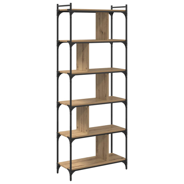 Kirjahylly 5 tasoa 76 x 32 x 192 cm Tekninen puu