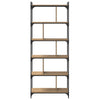 Kirjahylly 5 tasoa 76 x 32 x 192 cm Tekninen puu