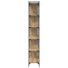 Kirjahylly 5 tasoa 76 x 32 x 192 cm Tekninen puu