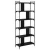 Kirjahylly 5 tasoa 76 x 32 x 192 cm Tekninen puu Musta tammi
