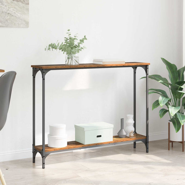 Konsolipöytä Vanha Puu 100 x 22,5 x 75 cm Tekninen puu