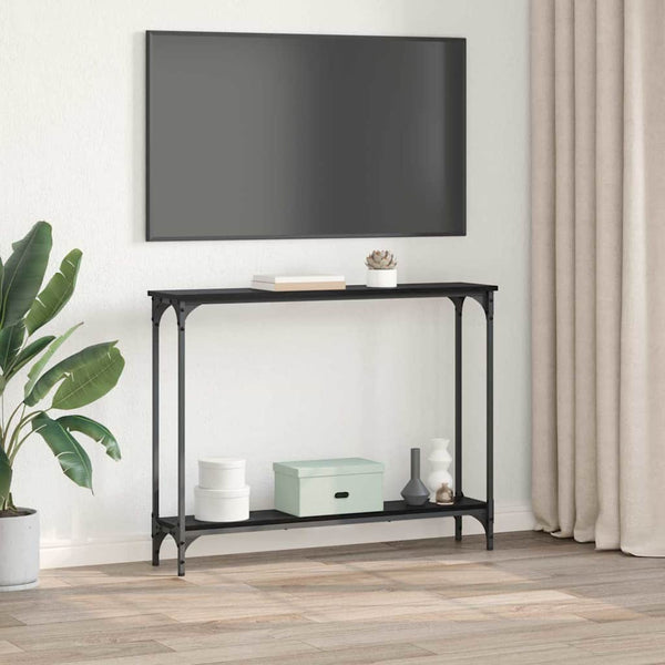 Konsolipöytä Musta tammi. 102 x 23 x 15,5 cm Tekninen puu