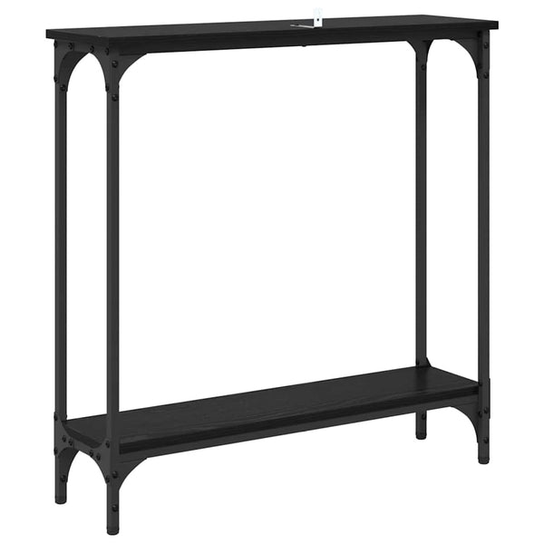 Konsolipöytä Musta tammi. 75 x 22,5 x 75 cm Tekninen puu