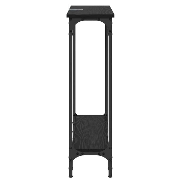 Konsolipöytä Musta tammi. 75 x 22,5 x 75 cm Tekninen puu