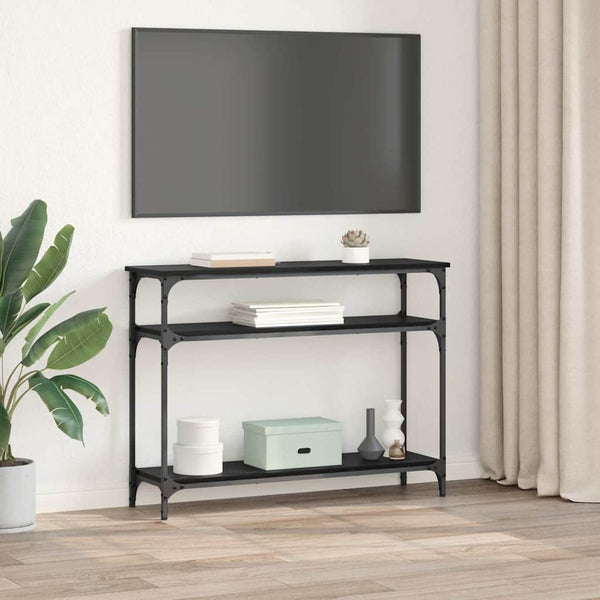 Konsolipöytä Musta tammi. 100 x 29 x 75 cm Tekninen puu