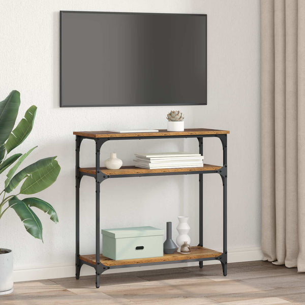 Konsolipöytä Vanha Puu 75 x 29 x 75 cm Tekninen puu