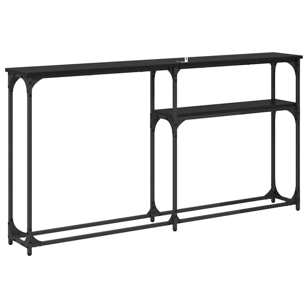 Konsolipöytä Musta tammi 145x22.5x75cm Tekninen puu