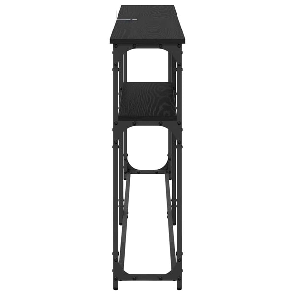 Konsolipöytä Musta tammi 145x22.5x75cm Tekninen puu