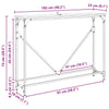 Konsolipöytä Vanha puu 102 x 22.5 x 75 cm Tekninen puu