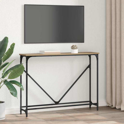 Konsolipöytä artesaani tammi 102 x 22.5 x 75 cm Tekninen puu