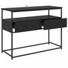 Konsolipöytä laatikon kanssa Musta tammi. 100 x 40 x 75 cm
