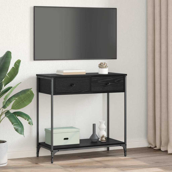 Konsolipöytä Musta tammi. 75 x 34,5 x 75 cm Tekninen puu