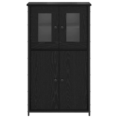 Korkea kaappi Musta tammi. 62 x 32 x 106,5 cm Tekninen puu