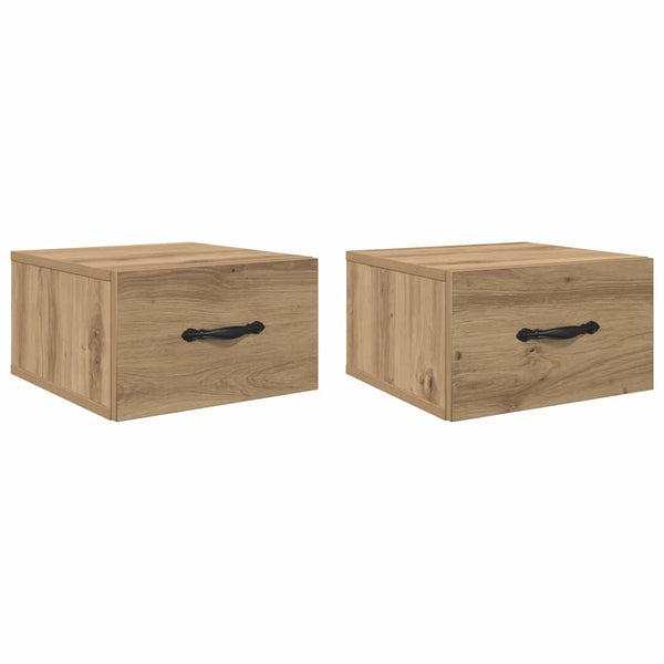 Yöpöytäkaappi 2 pcs artesaani tammi 35 x 35 x 20 cm