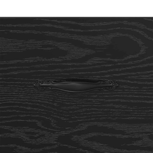 Yöpöytäkaappi 2 pcs Musta tammi 35 x 35 x 20 cm Tekninen puu