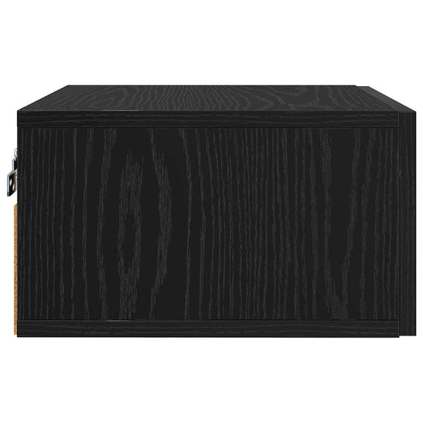 Yöpöytäkaappi 2 kpl 35 x 35 x 20 cm Tekninen puu Musta tammi.