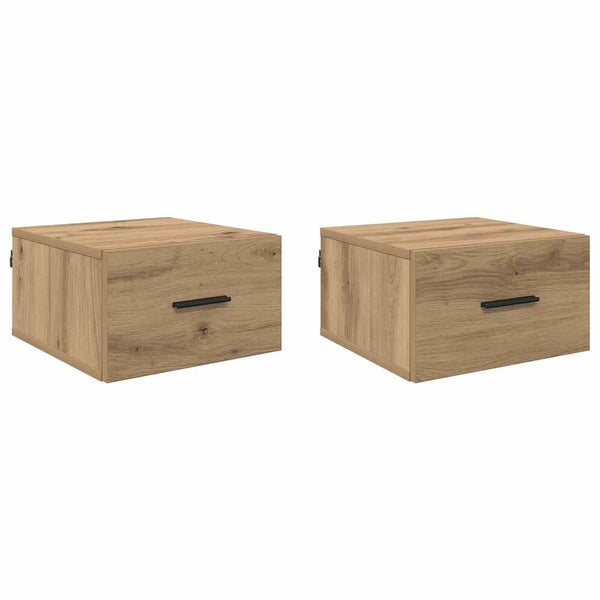 Yöpöytäkaappi 2 pcs artesaani tammi 35 x 35 x 20 cm
