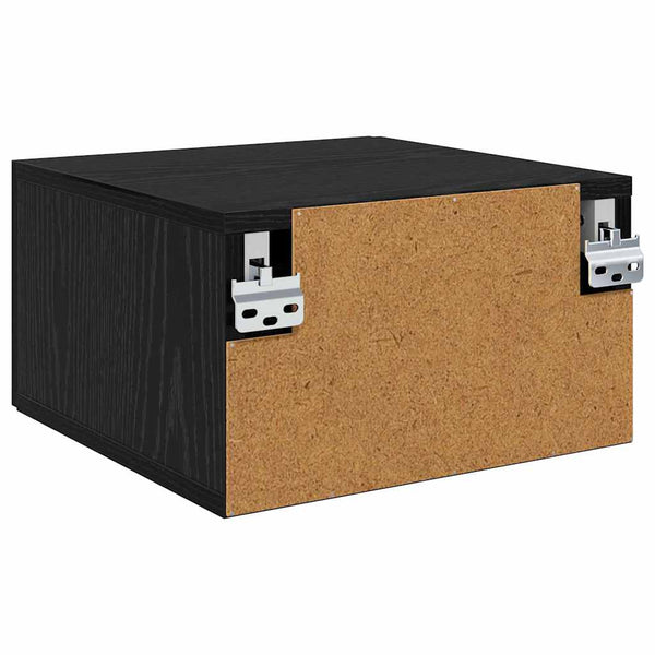 Yöpöytäkaappi 35 x 35 x 20 cm Tekninen puu Musta tammi