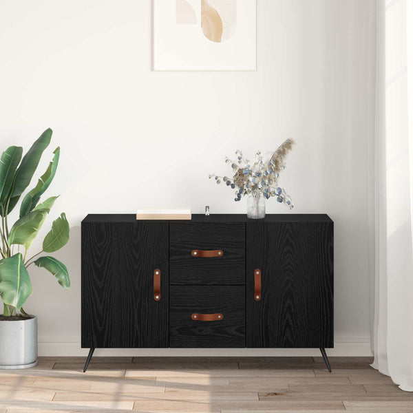 Sivupöytä Musta tammi. 100 x 36 x 60 cm Tekninen puu