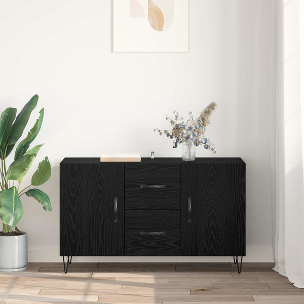 Sivupöytä Musta tammi. 100 x 36 x 60 cm Tekninen puu