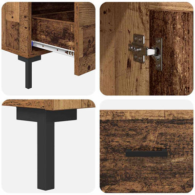 Korkea kaappi Vanha Puu 69,5 x 31 x 115 cm Tekninen puu