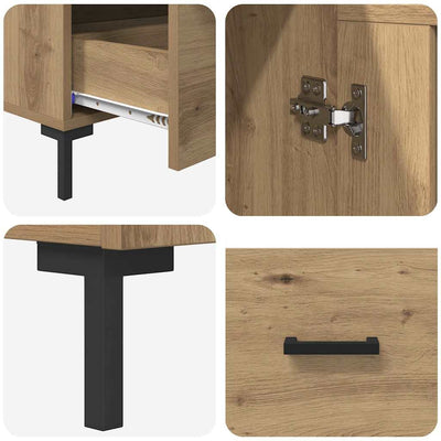 Korkea kaappi Artisan tammi 69,5 x 31 x 115 cm Tekninen puu