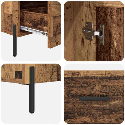 Korkea kaappi Corona Vanha Puu 69,5 x 31 x 115 cm Tekninen puu