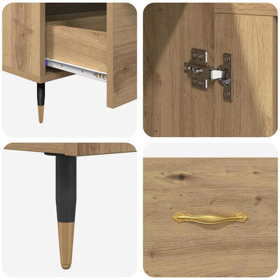 Korkea kaappi Artisan tammi 69,5 x 31 x 115 cm Tekninen puu